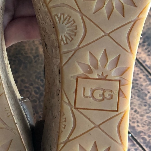 UGG LEATHER SANDALS SIZE 6 CHESTNUT - Picture 10 of 12